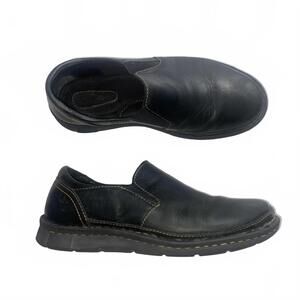 Born Black Leather Loafers Women’s 7.5 Vintage Chunky Preppy Academia Shoes